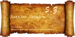 Sattler Zelmira névjegykártya
